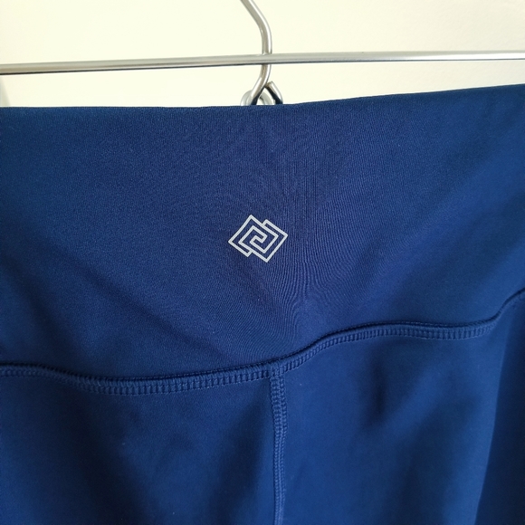 Zelos dark blue mesh high waist athletic leggings - Picture 7 of 10